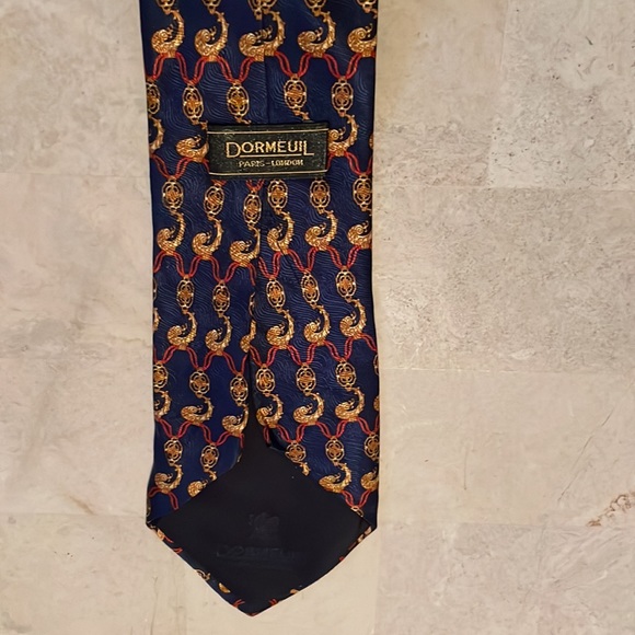 Dormeuil Tie, Multicolors: Blue, Red & Brown/Tan - Picture 4 of 7